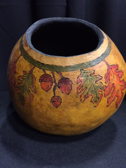 Large Hand Painted Gourd